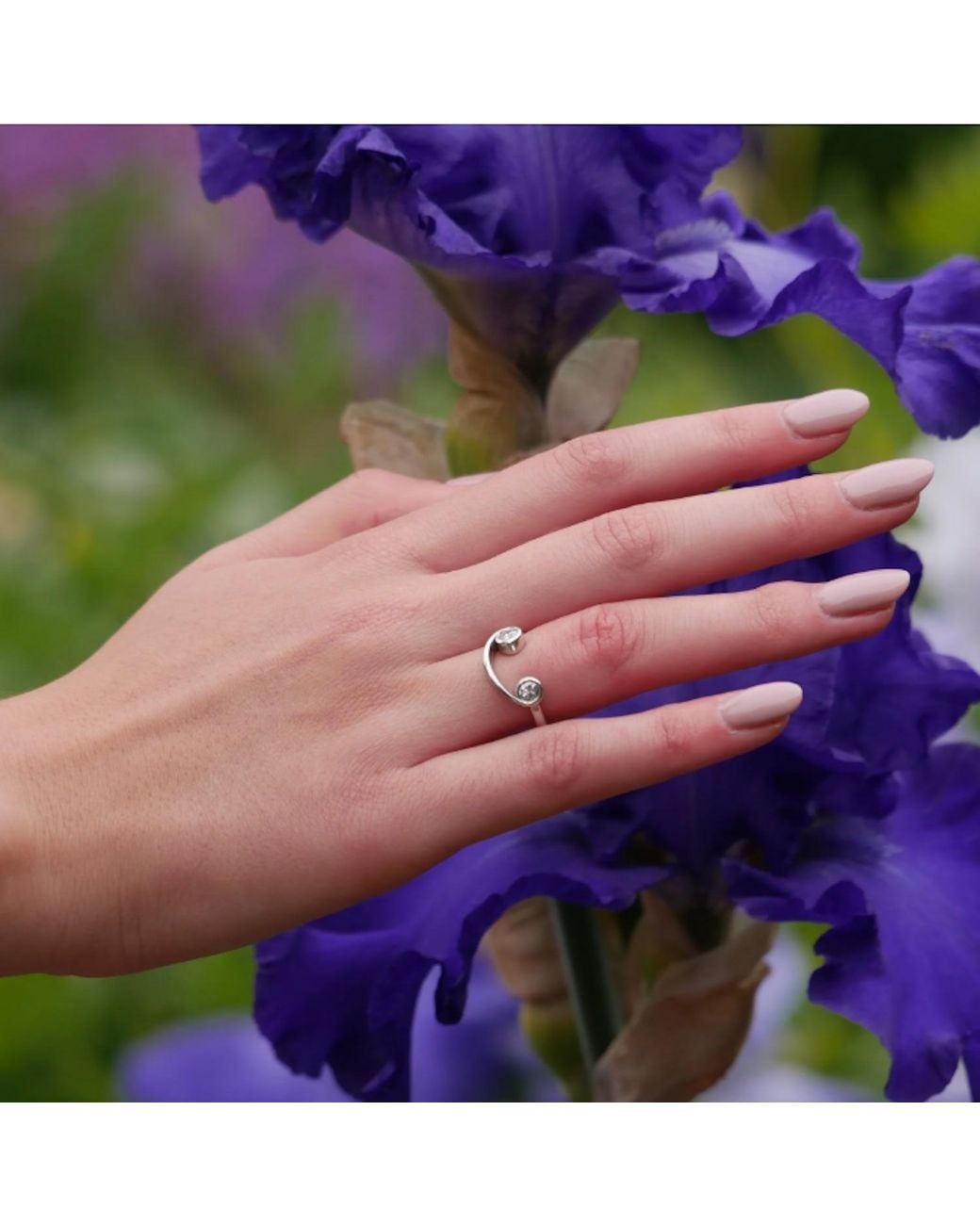 Augustine Jewels Metallic Ti Amo Sempre Diamond Ring