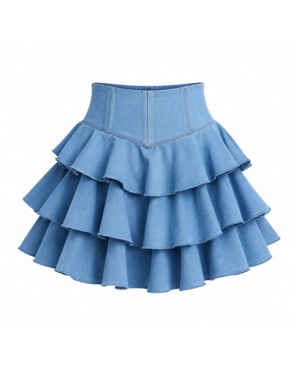 Ofuure Blue Light Denim Dilara Mini Skort