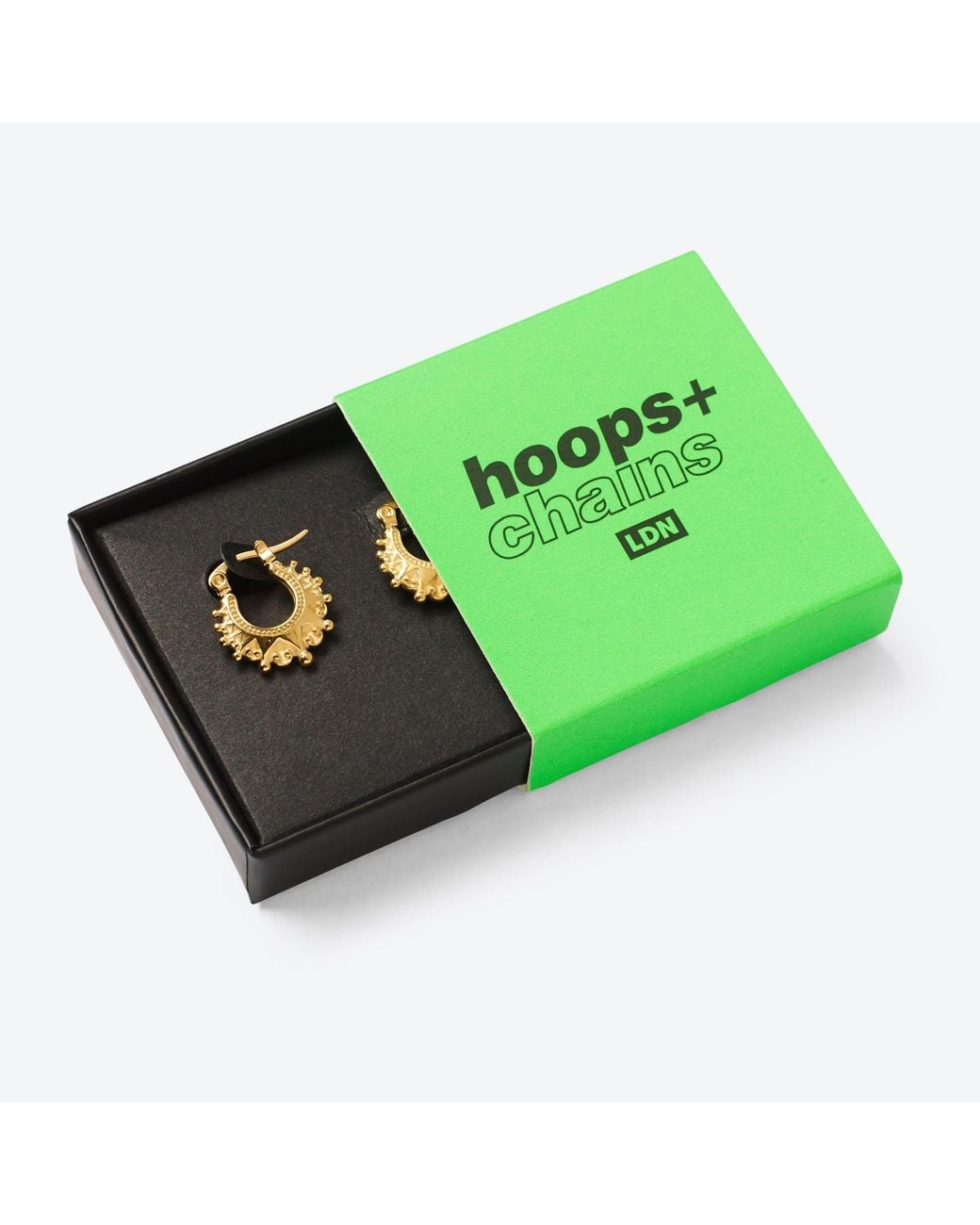 Hoops + Chains LDN Metallic Tiny Joy Huggies