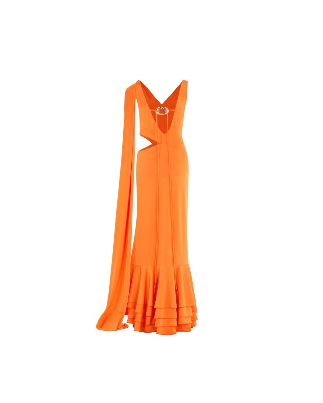 Herfetch Orange Maxi Satsuma Dress