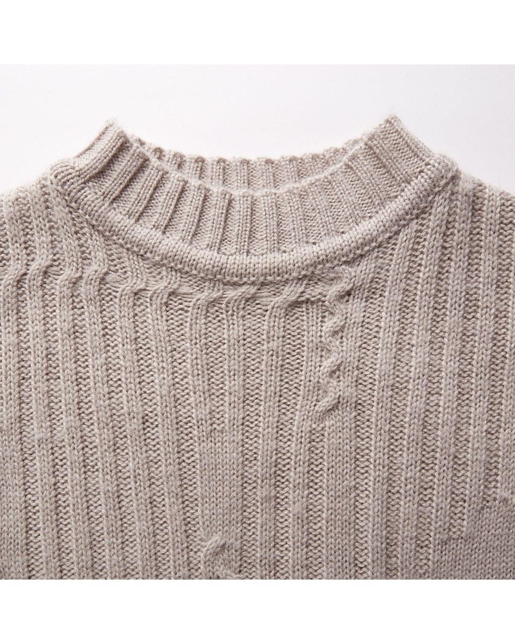 Fully Fashioning Gray Fae Cable Wool Knit Sweater Dress
