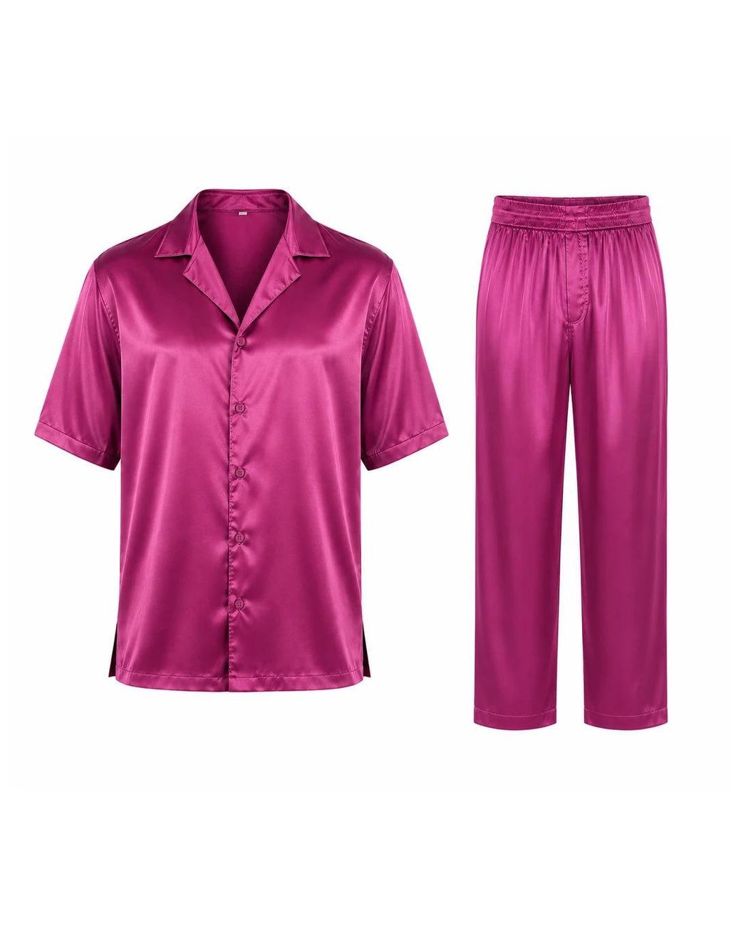 Hustle Purple Flying Dragon Satin-Set for men