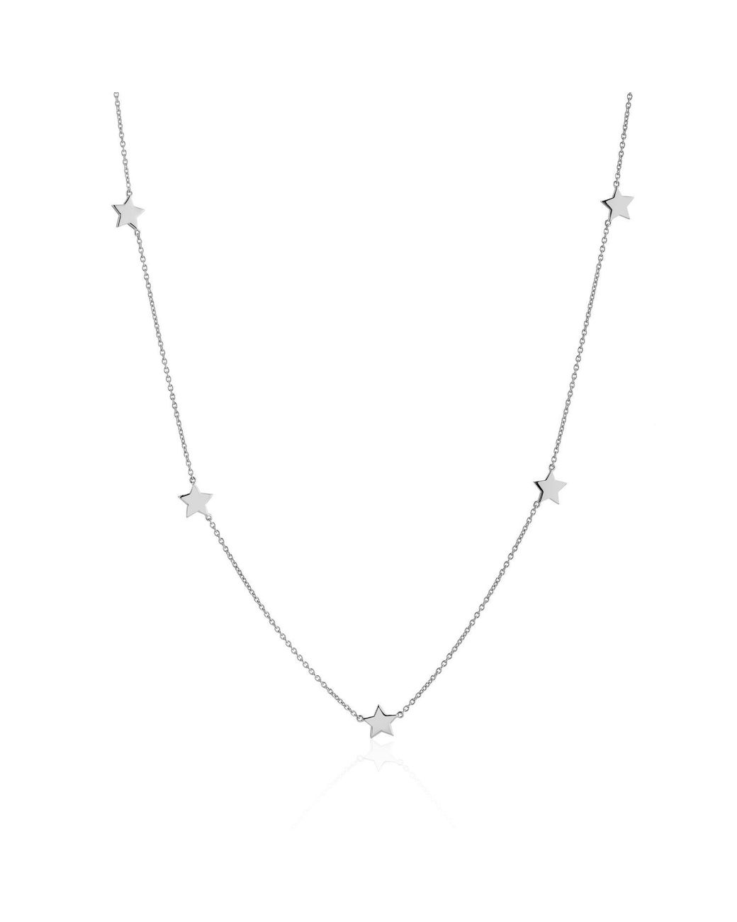 Auree Jewellery Metallic Alta Sterling Multi Star Necklace