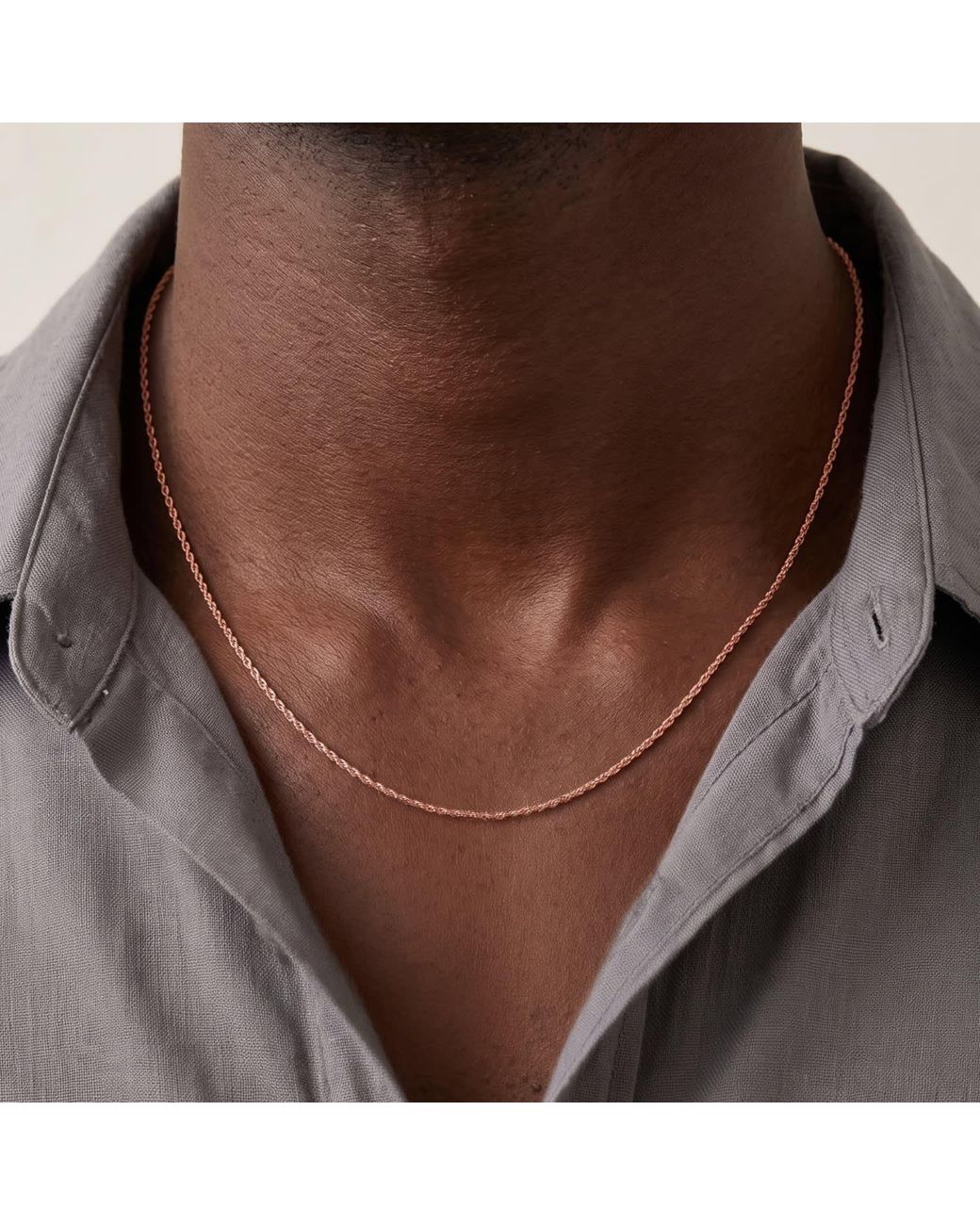 Spero London Metallic Sterling Rope Chain Necklace