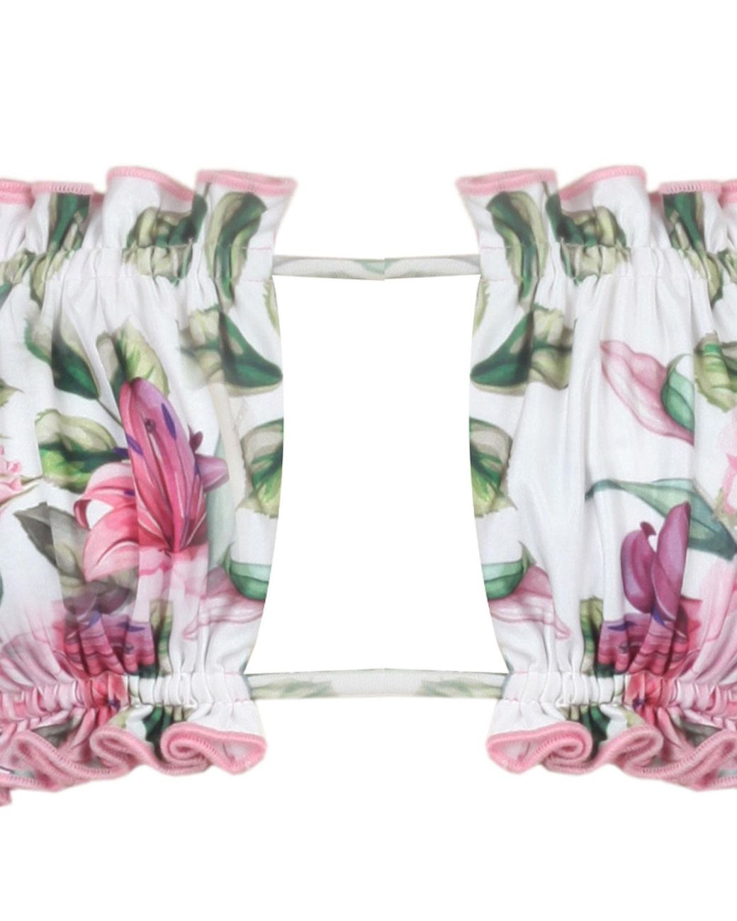 Nur Karaata White Sun Rose Bikini Set