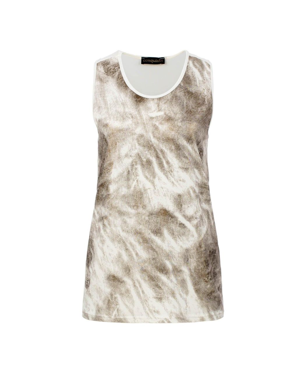 Conquista Natural Neutrals Soft Marble Elegance Tank Top