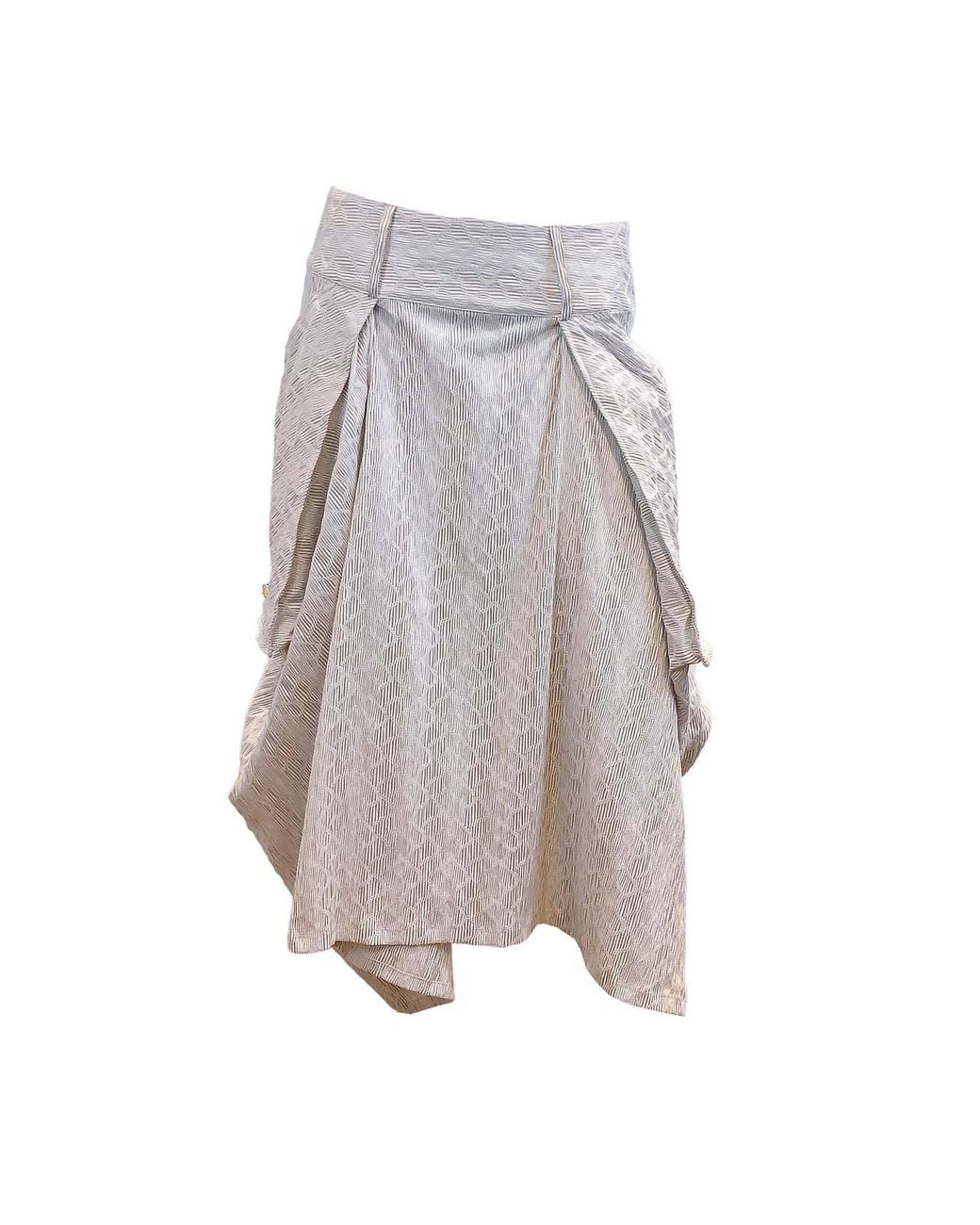 SNIDER Gray Neutrals Tiger Skirt