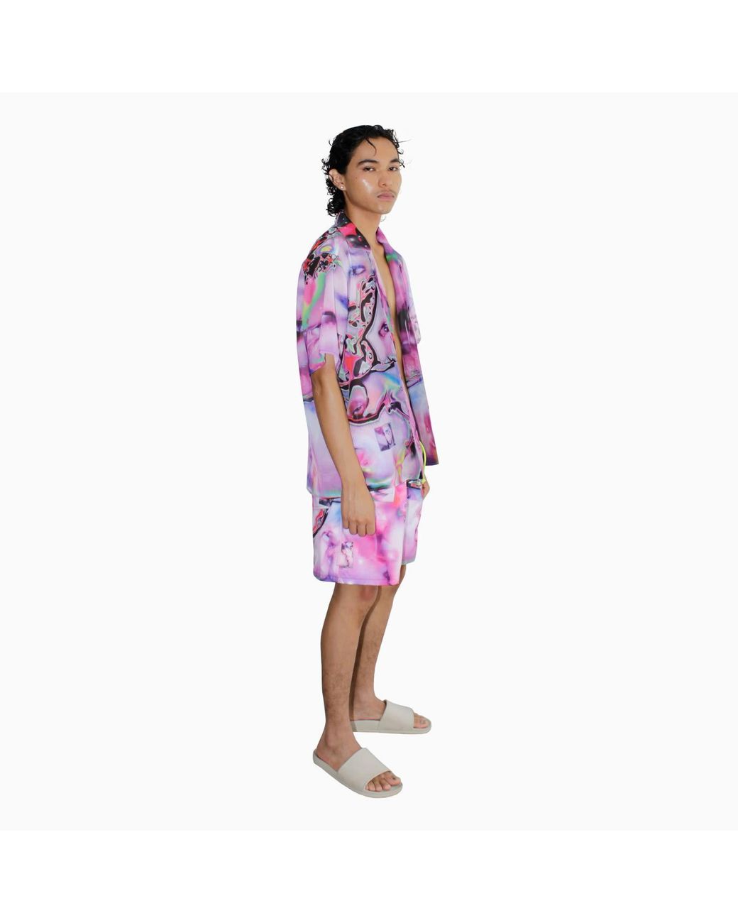 Paloma Lira Purple Three Way Punk Shirt for men
