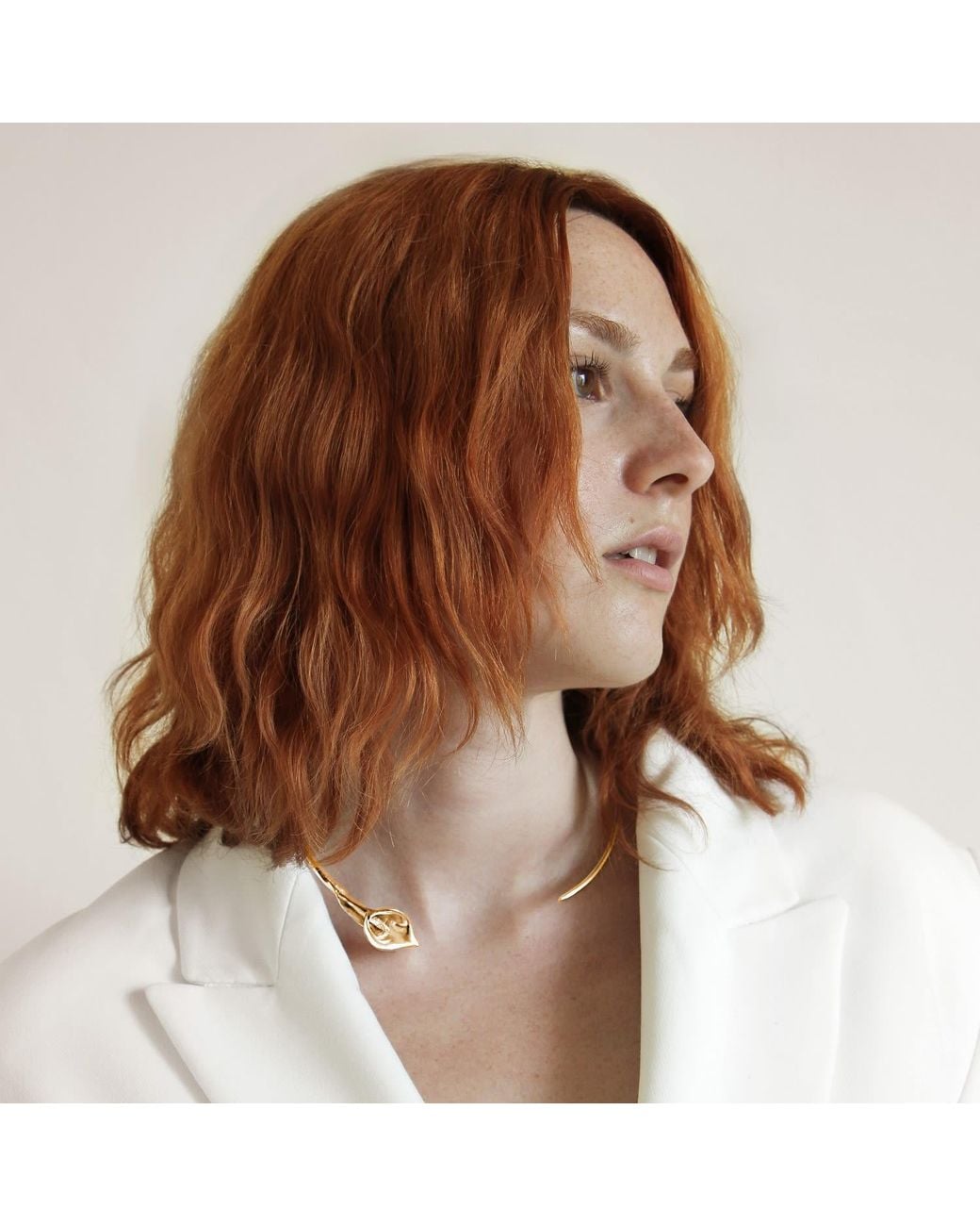Agora Jewellery Metallic Calla Choker
