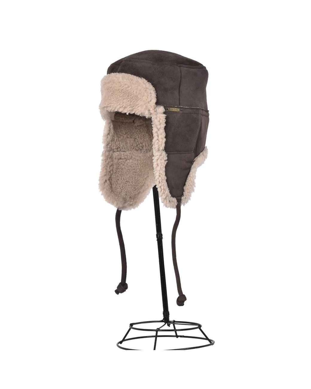 Owen Barry Gray Sheepskin Trapper Kimbo Cream Garth for men