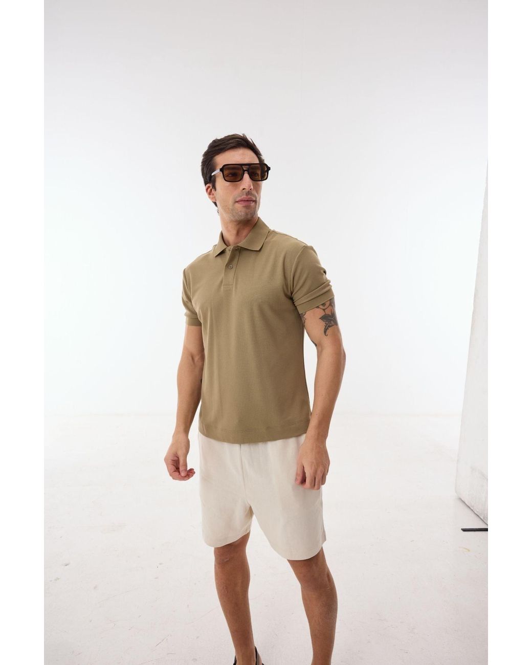 Ashita Fernandes Green Caden T Shirt for men