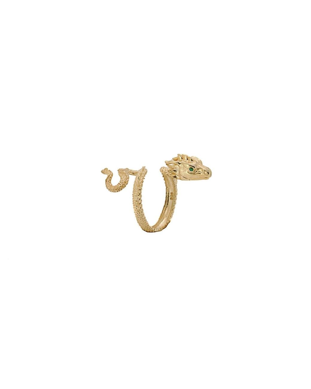 Ebru Jewelry Metallic Vermeil Rebirth Snake Ring