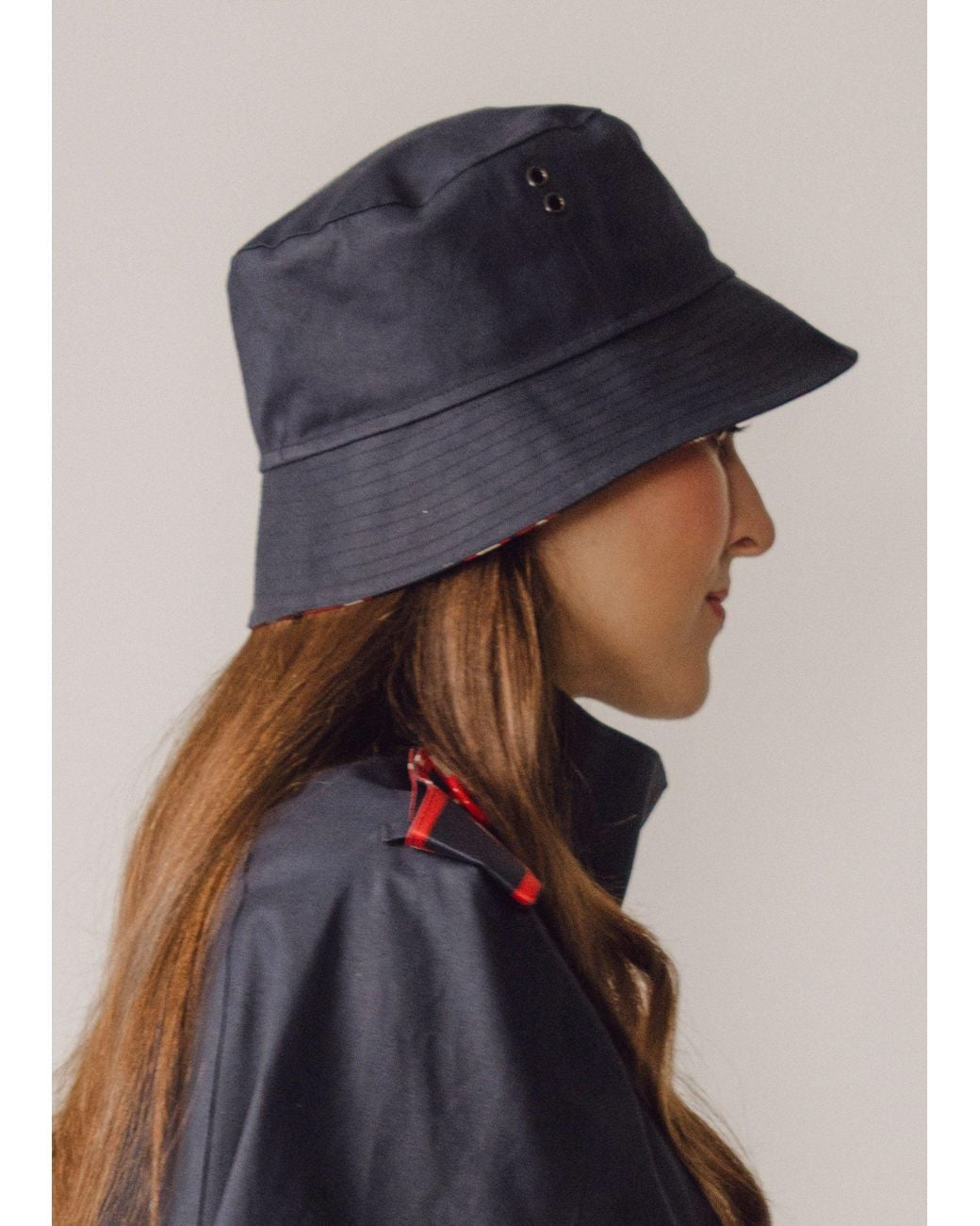 BEIRA Blue Rosa Bucket Hat Silk