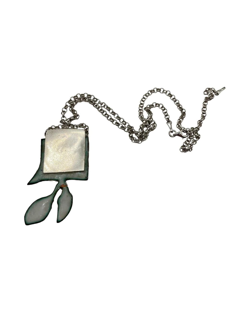 Amy Delson Jewelry Green Paula Enamel Flower Necklace