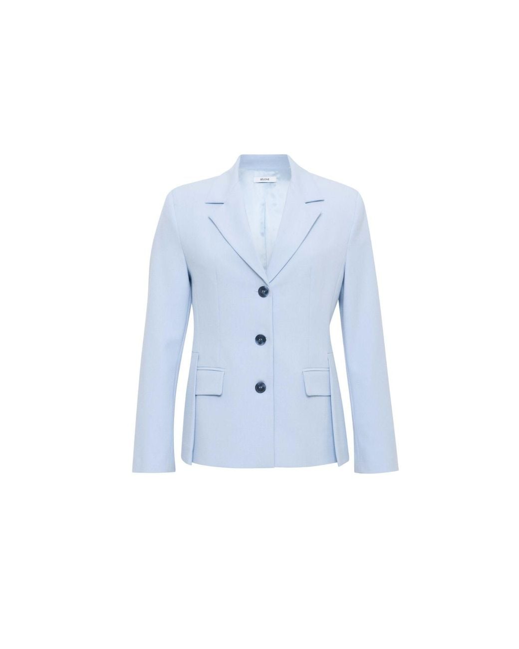 Sélone Blue Aura Overlay Tailored Jacket