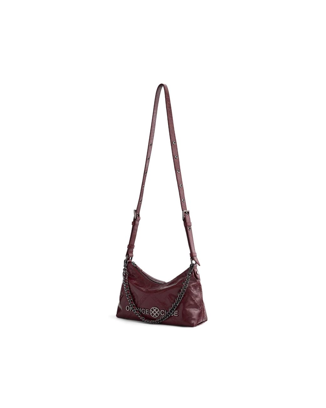 Orange Cube Purple Metropolitan Shoulder Bag