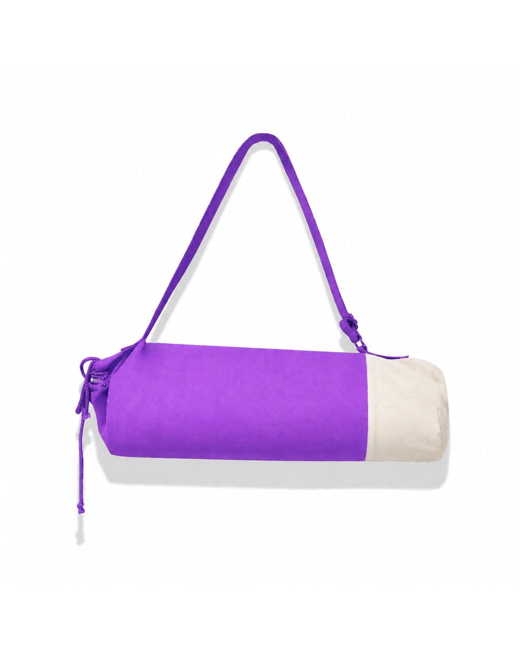 Kedgeree Design Purple Cotton Yoga Bag With Adjustable Strap