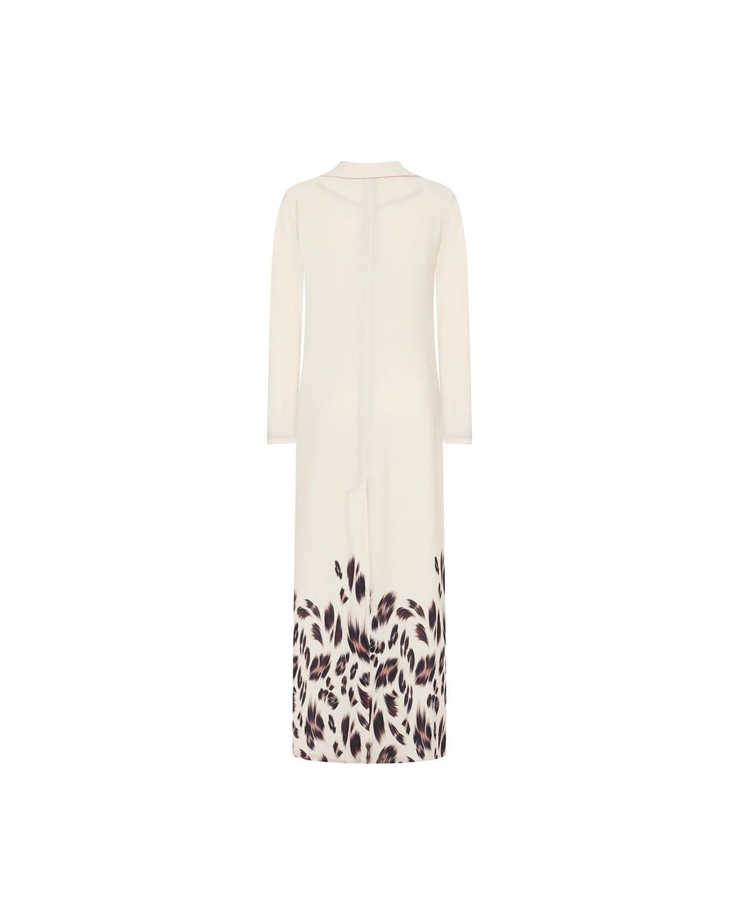 Roqaia Fashion House White Leopard Kaftan