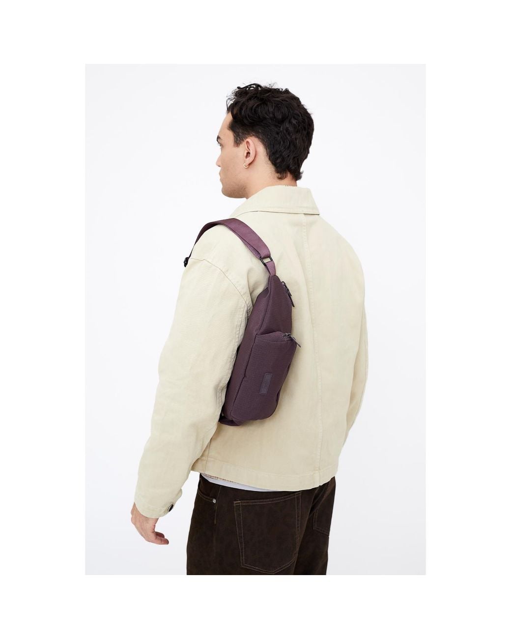 Lefrik Purple Atlas Crossbody Wine for men