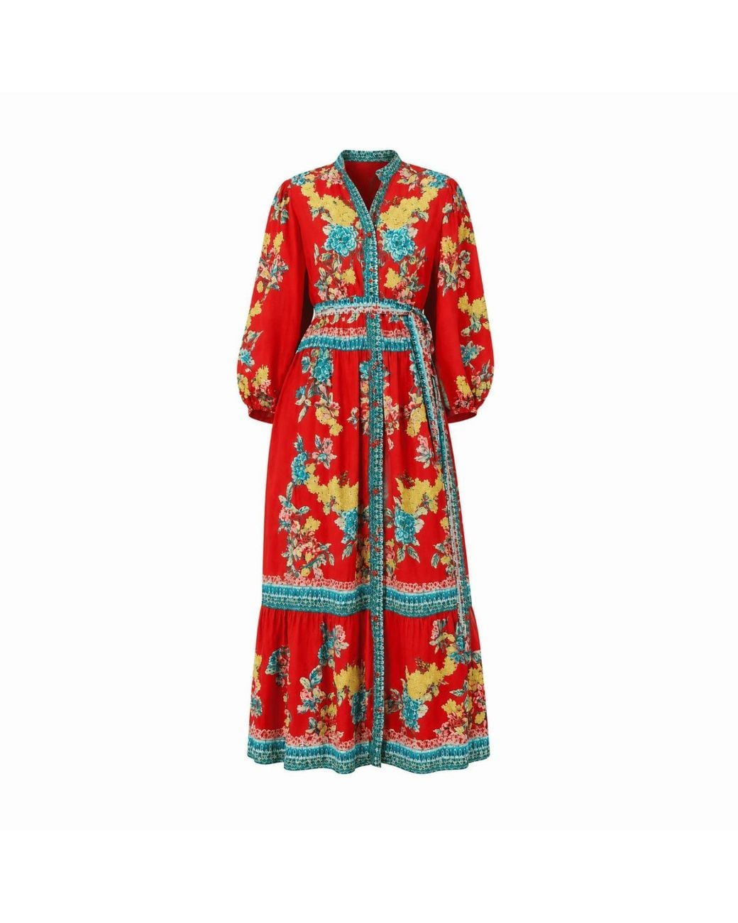 Raishma Red Tiffany Dress