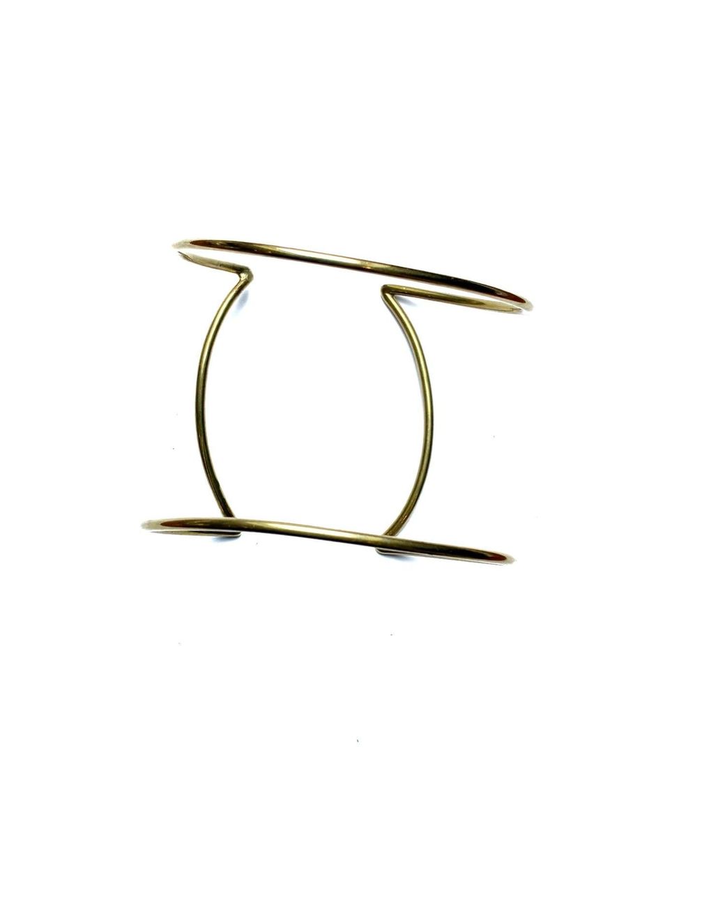 Lala Salama White Large Singi Circular Cuff