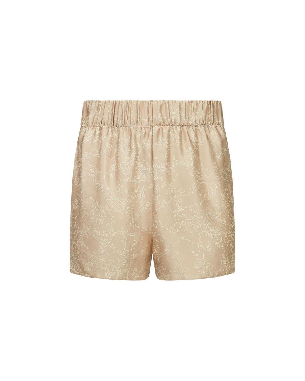 Lily Rou Natural Neutrals Silk Ripple Relaxed Shorts