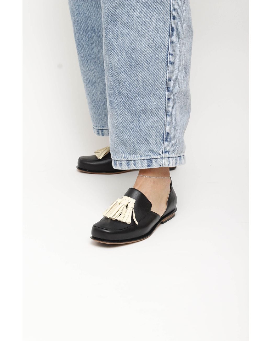 Mafalda Black Loren Tassel Loafer