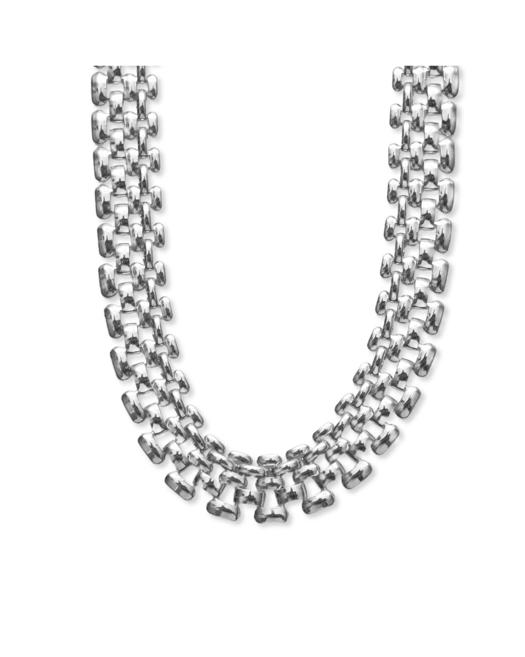 Argento Vivo Metallic Panthera Link Necklace