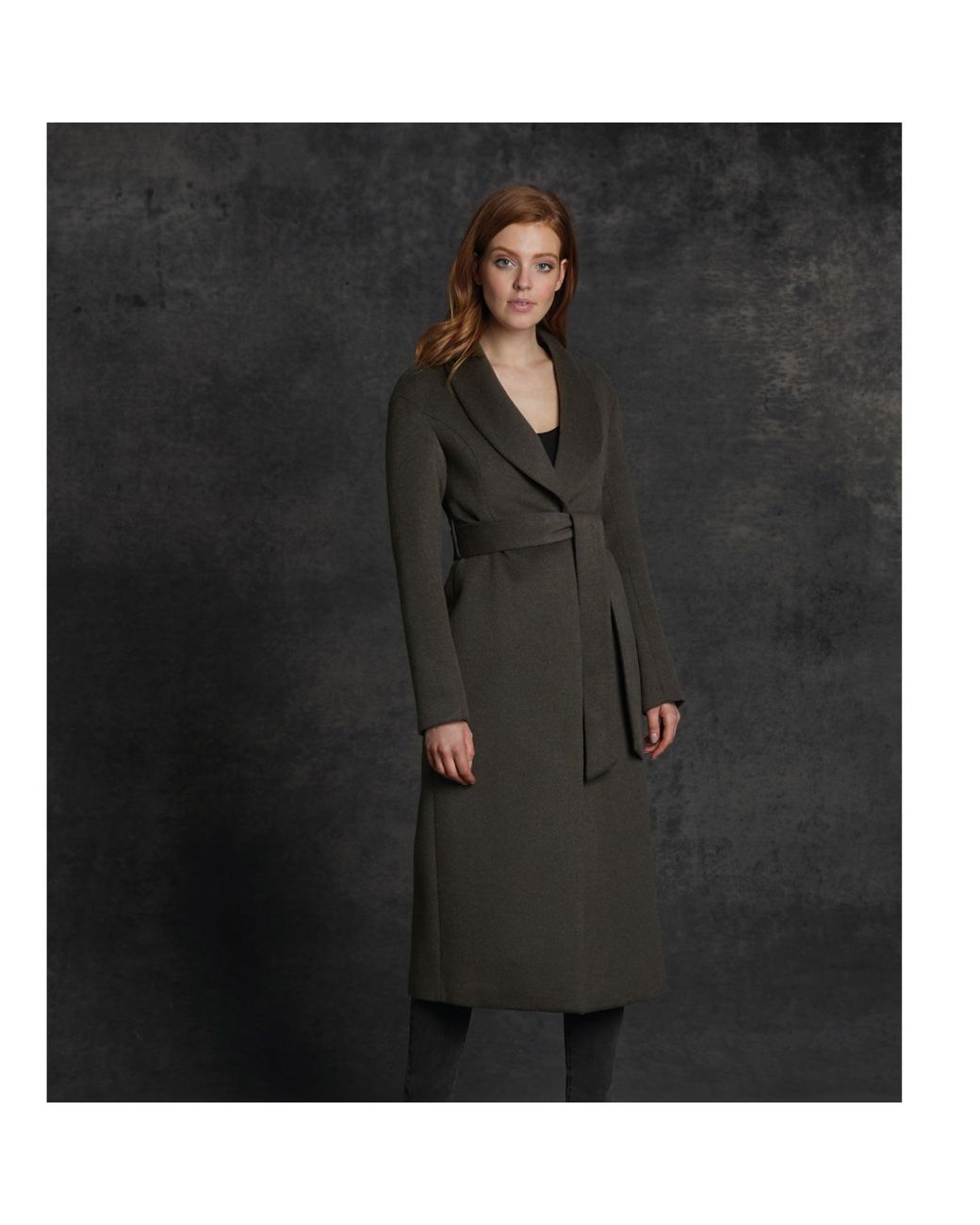 Vulto Black Shawl Coat
