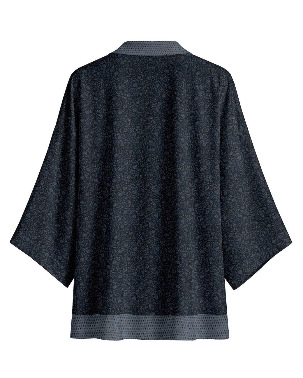 Artemis Muse Blue One Of A Kind Recyled Sari Kimono Unique One Hundred And Three