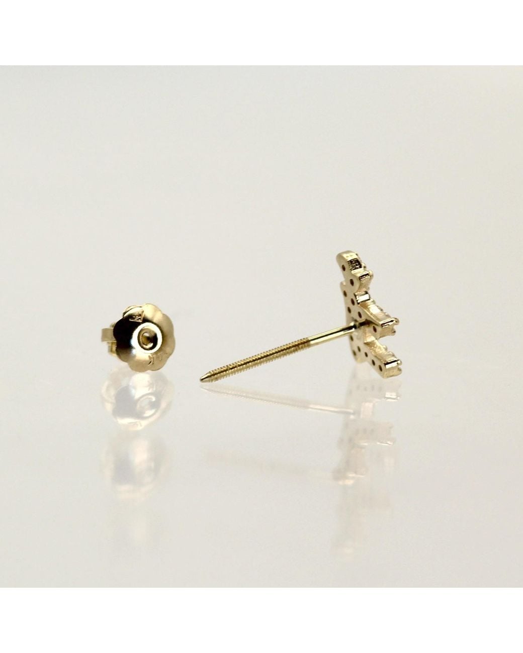VicStoneNYC Fine Jewelry White Diamond Chai Earrings