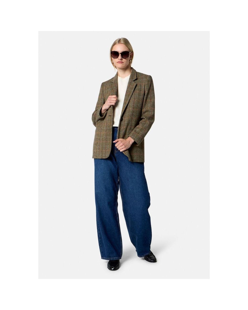 Helen Mcalinden Green Cassie Herringbone Tweed Jacket