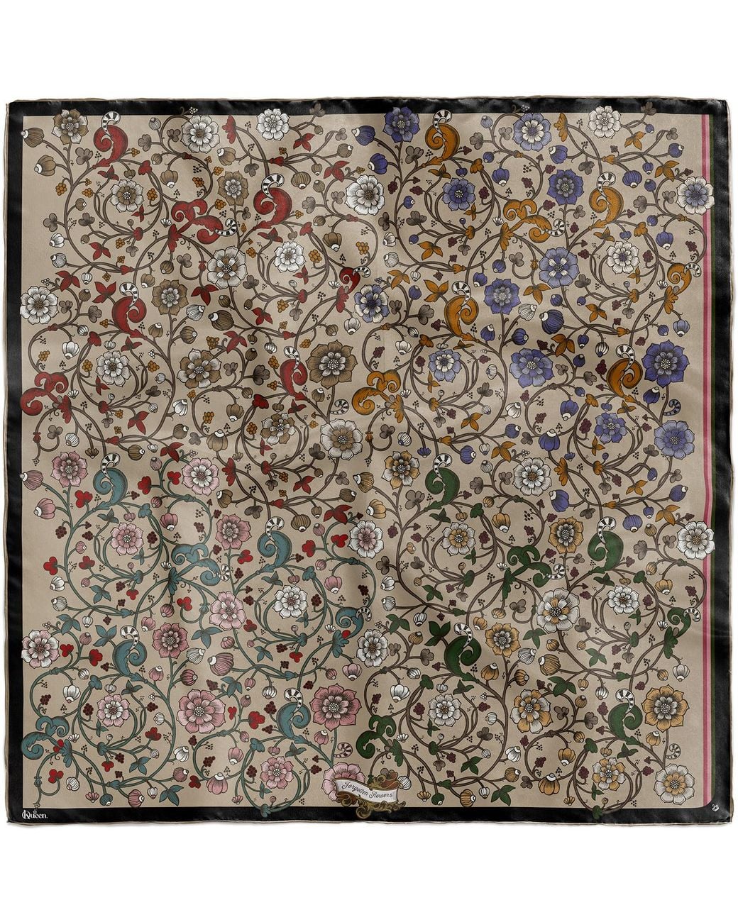 Kueen Metallic Silk Scarf
