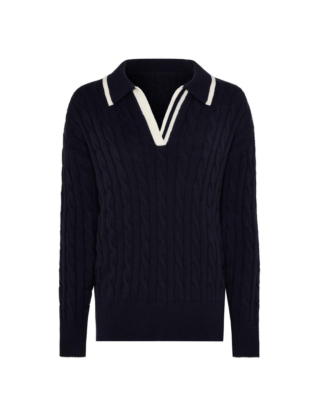 Guinea London Blue Collared Sweater