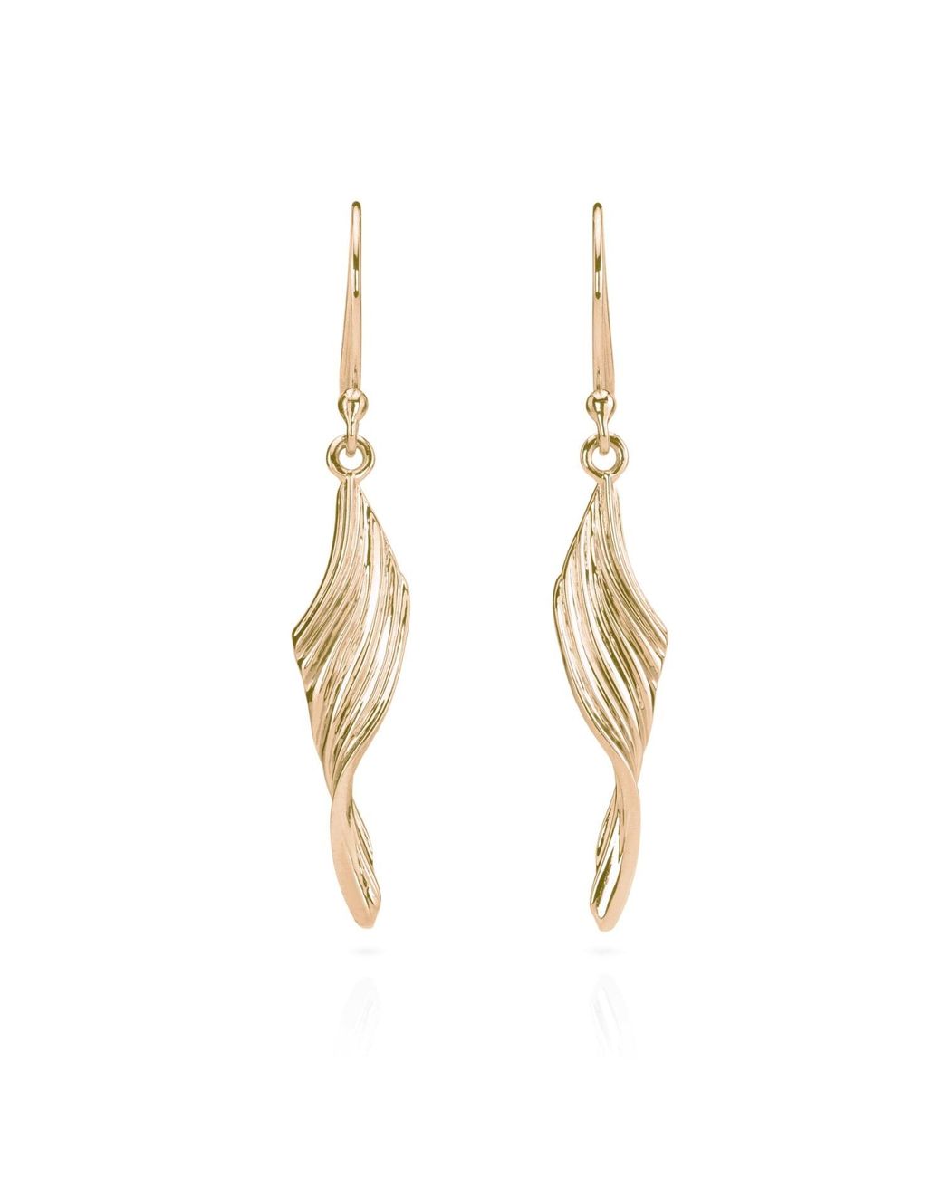 Augustine Jewels Metallic Curved Shell Drop Earrings