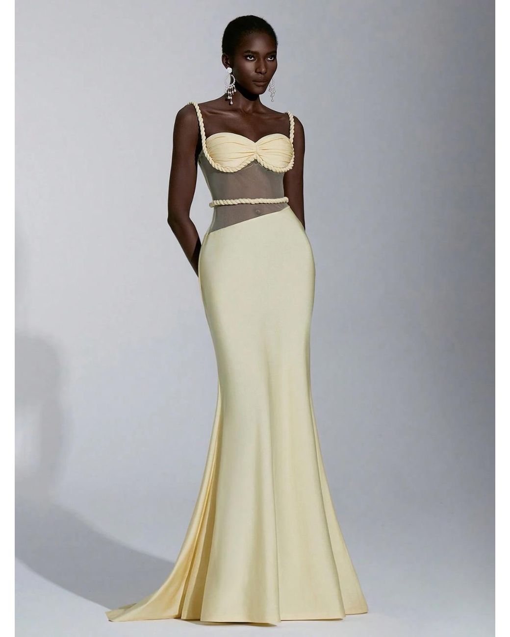 green emerald velvet dress Diana Couture 8808 Church Dress Gold with White / 18 main image 0