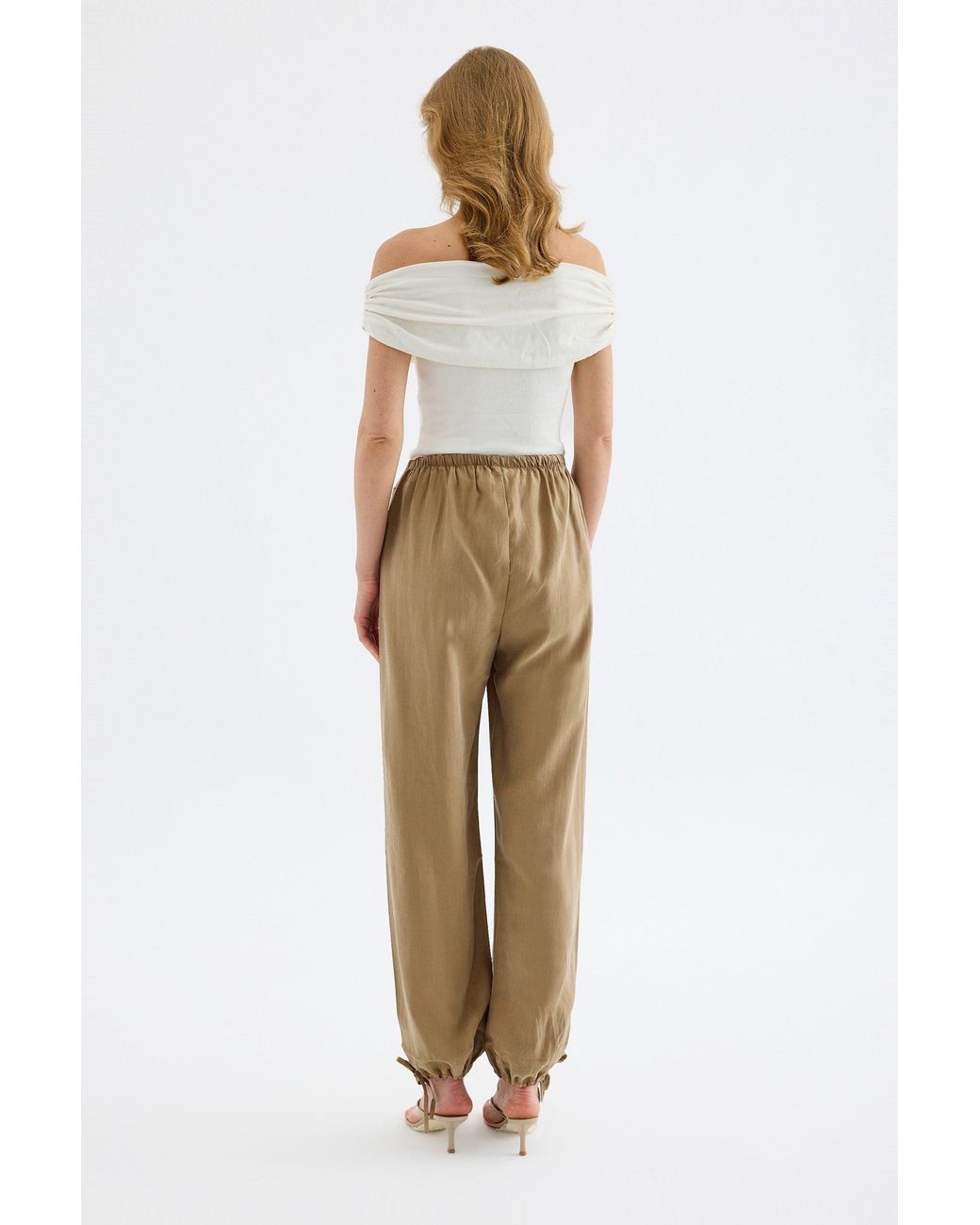 Monlicia Natural Neutrals Novelle Modal Balloon Pants