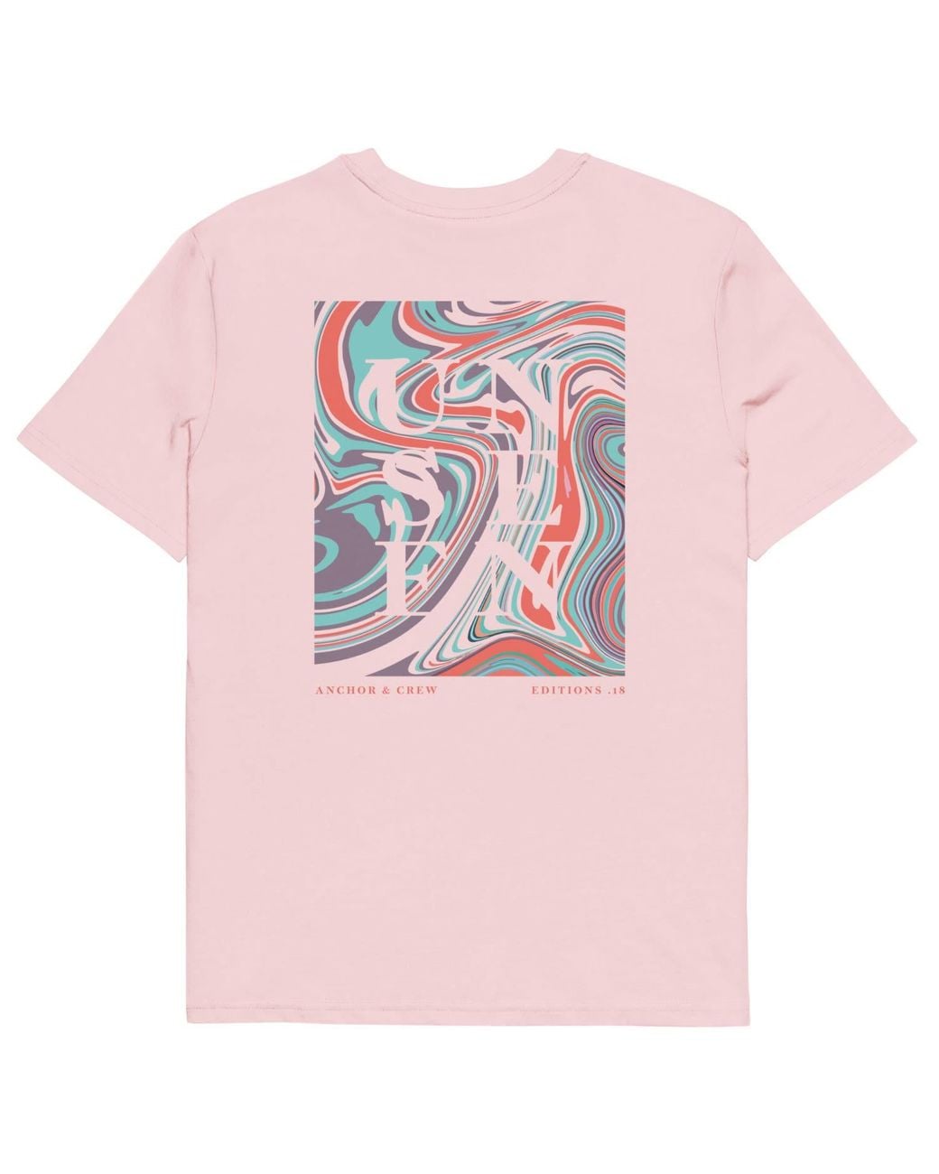 Anchor and Crew Pink Cotton Eighteen Unseen Editions Organic Cotton T-Shirt