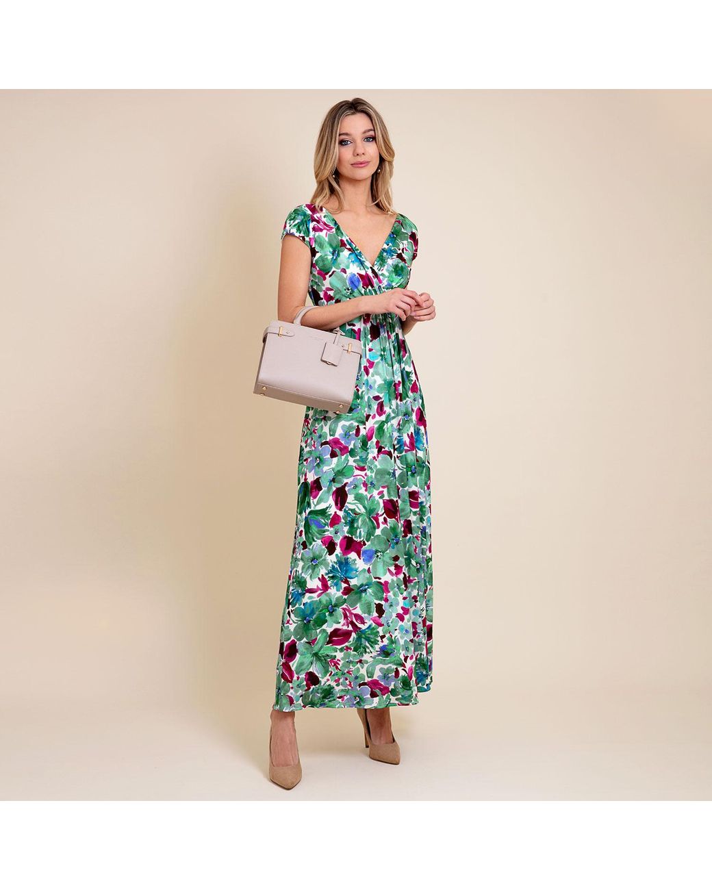 Alie Street London Green Sophia Maxi Dress