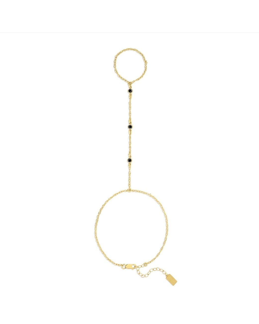 SET & STONES Metallic Cyrus Hand Chain
