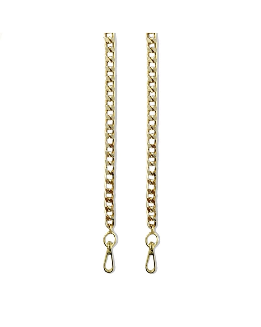 Apatchy London Metallic Slim Flat Shoulder Chain Strap