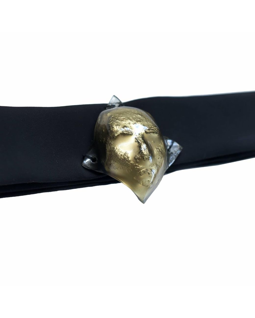 Laura Daili Blue Golden Face Glass Belt