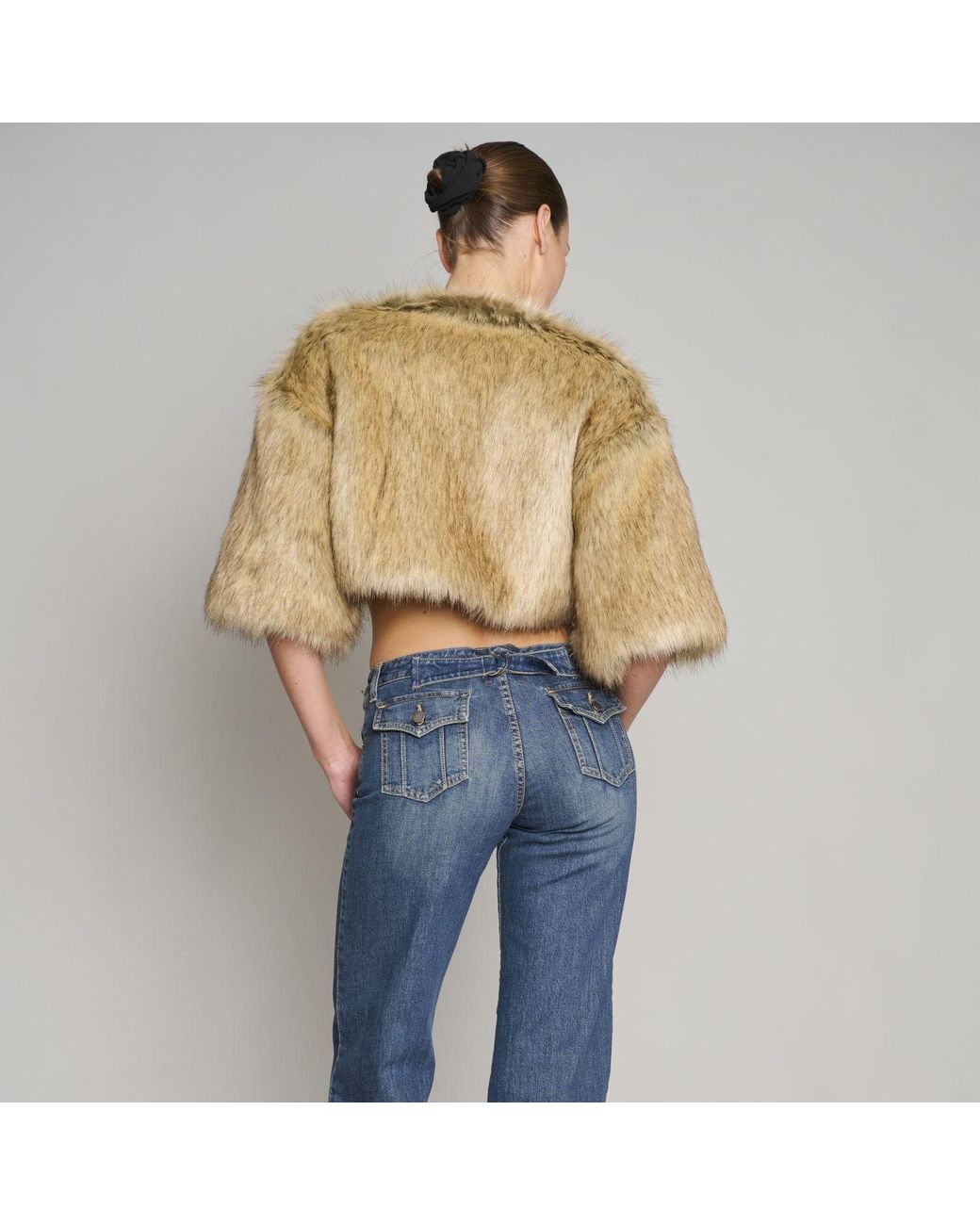 Love and Nostalgia Natural Little Fur Coat