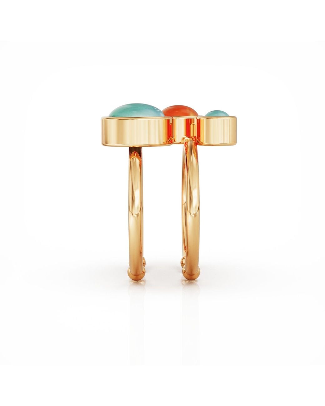 Linda Fiore Metallic Aurora Ring Vermeil