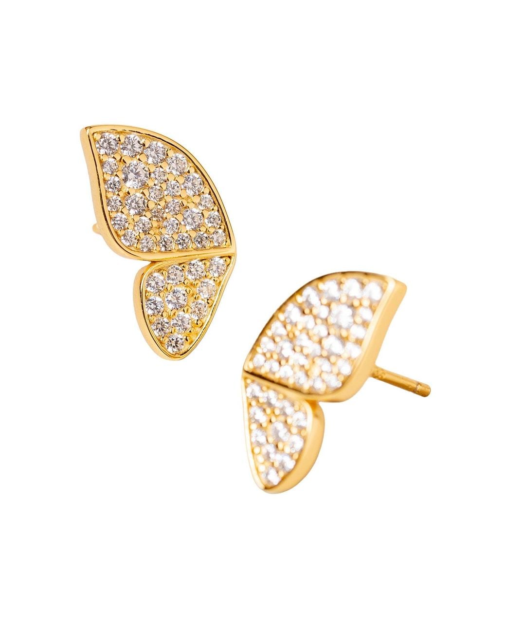 Zynnia Collective Metallic Butterfly Studs