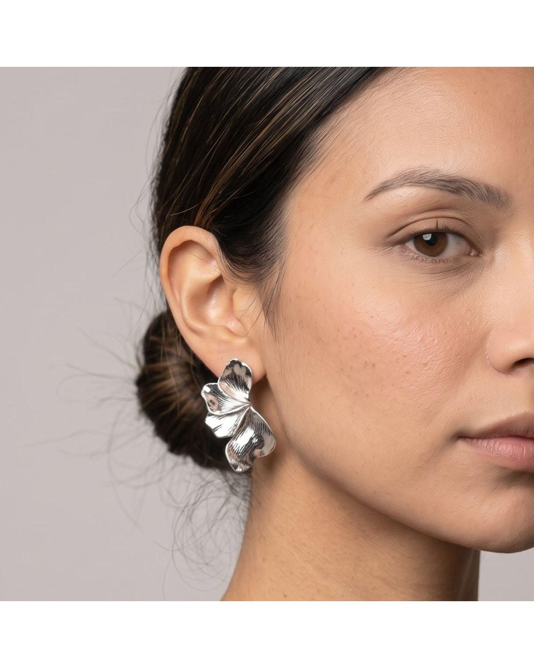 Uchi and Soto Metallic Kin Sculptural Statement Earrings