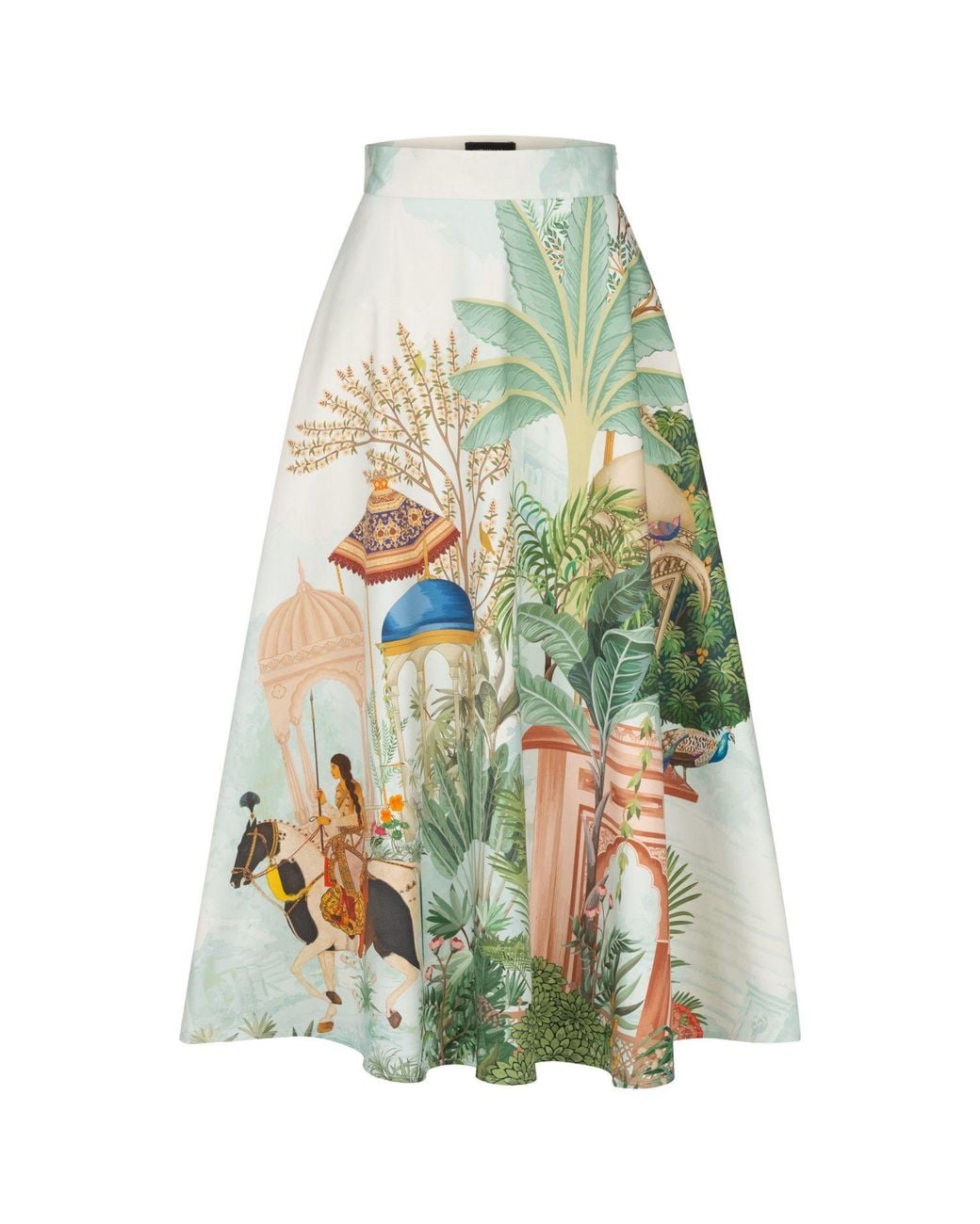 Marianna Déri Green Orient Maxi Skirt