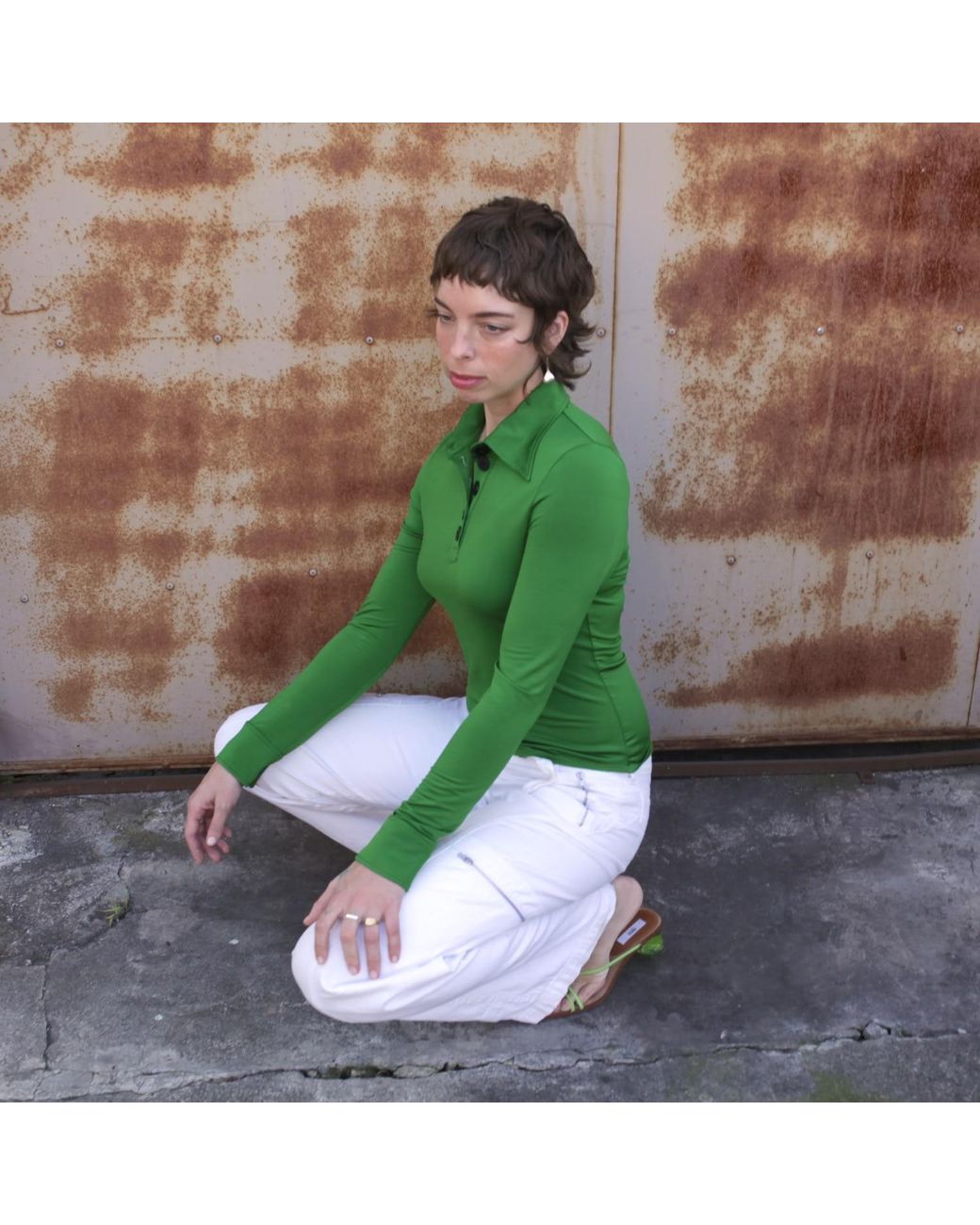 Crono Zee Green Felix Top