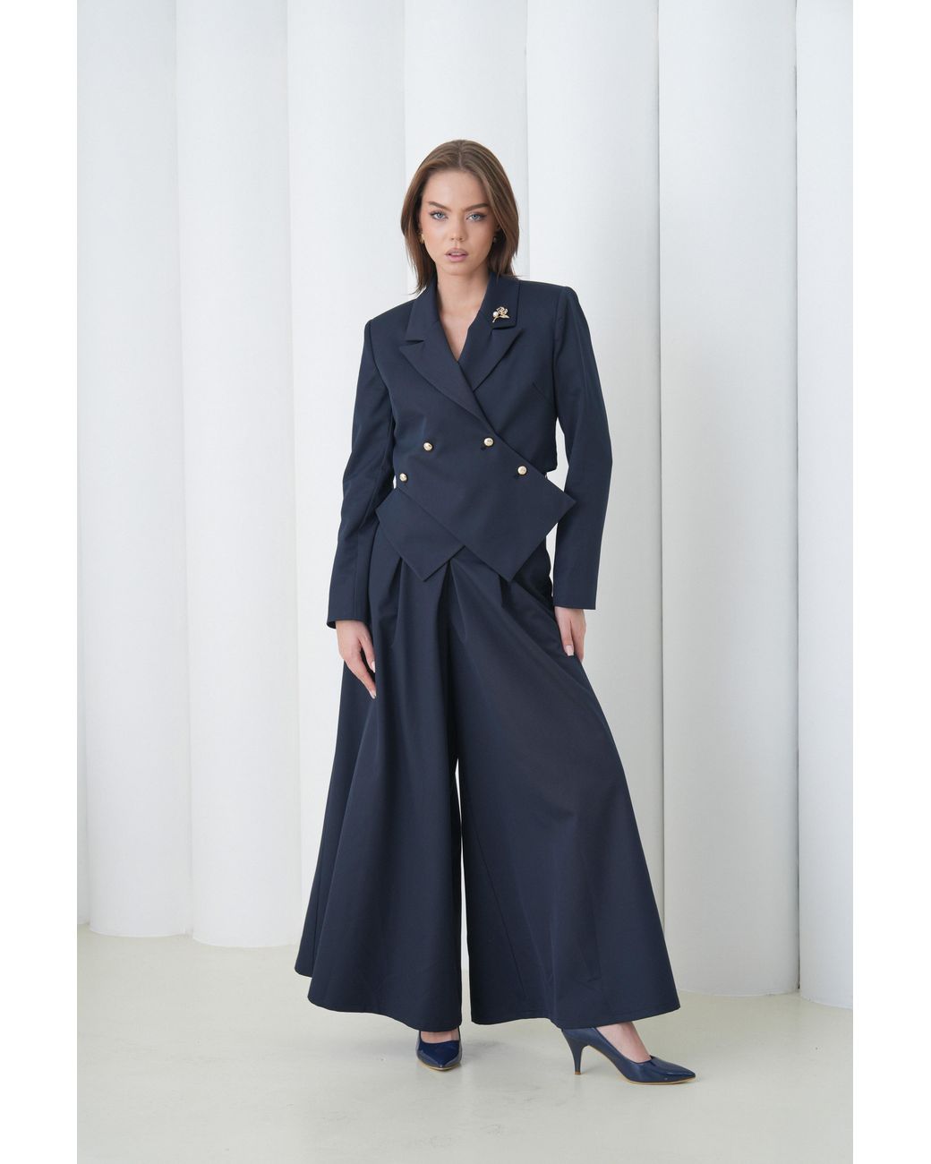 Lumina Eligma Blue Sovereign Crop Jacket