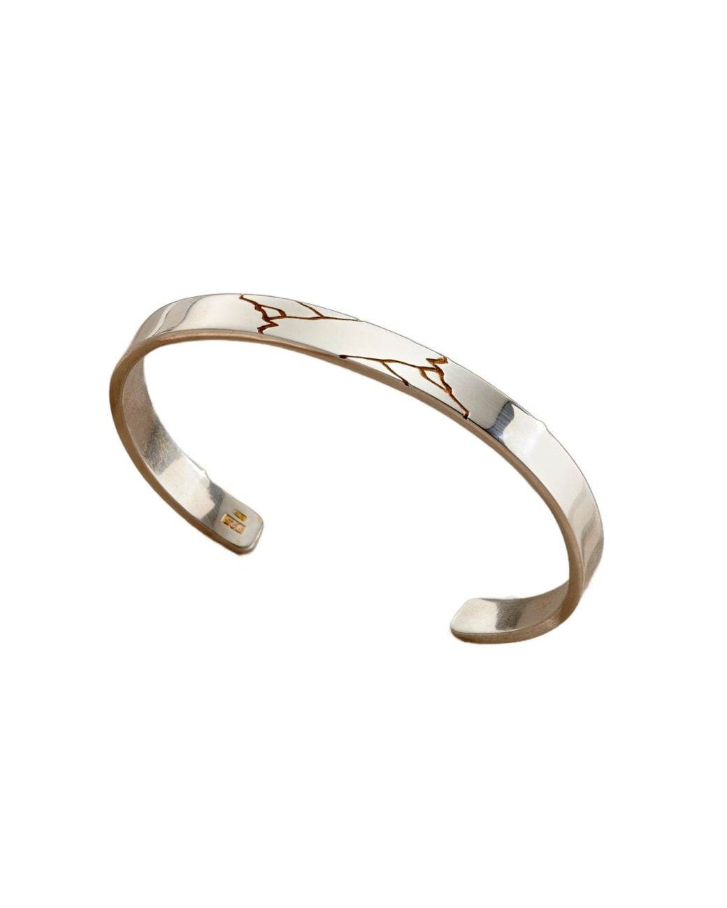 Posh Totty Designs Metallic Kintsugi Cuff Bangle for men